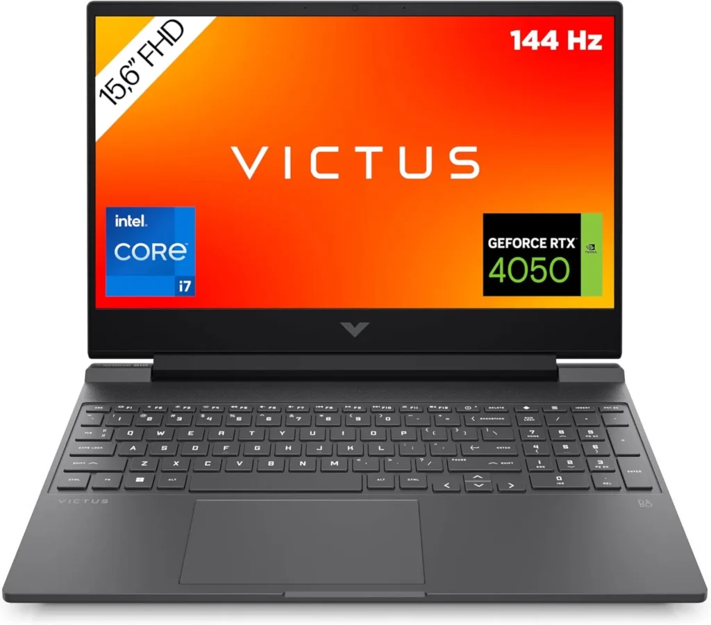 HP VICTUS Gaming Laptop, 15,6 FHD Display 144Hz, Intel Core i7-13620H, 16 GB DDR4 RAM, 512 GB SSD, NVIDIA GeForce RTX 4050 (6GB)