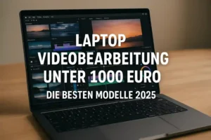 Laptop Videobearbeitung unter 1000 Euro – Die besten Modelle 2025 Entdecke den Dell G15 – den besten Laptop für Videobearbeitung unter 1000 Euro. Leistungsstarker Intel Core i7, NVIDIA RTX 3060 Grafik und 16 GB RAM für flüssigen Videoschnitt und Rendering. Ideal für Einsteiger und Profis 2025.