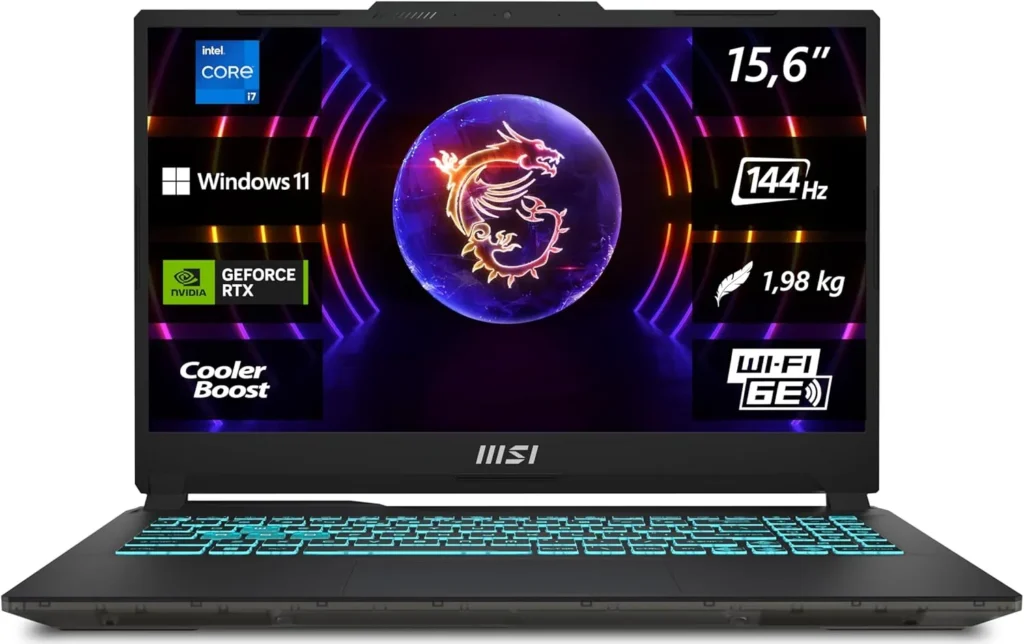 MSI Cyborg 15 Gaming Laptop, 15,6 Full HD 144Hz, Intel Core i7-13620H, NVIDIA GeForce RTX 4060, 16GB DDR5, 512GB SSD, Windows 11 Home